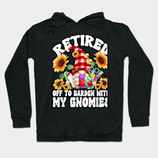 Retirement Teacher Gnome For Women Retired Teacher Hoodie